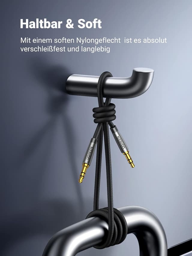 Detalle de UGREEN 3,5 mm Klinke-Aux Kabel 2 m