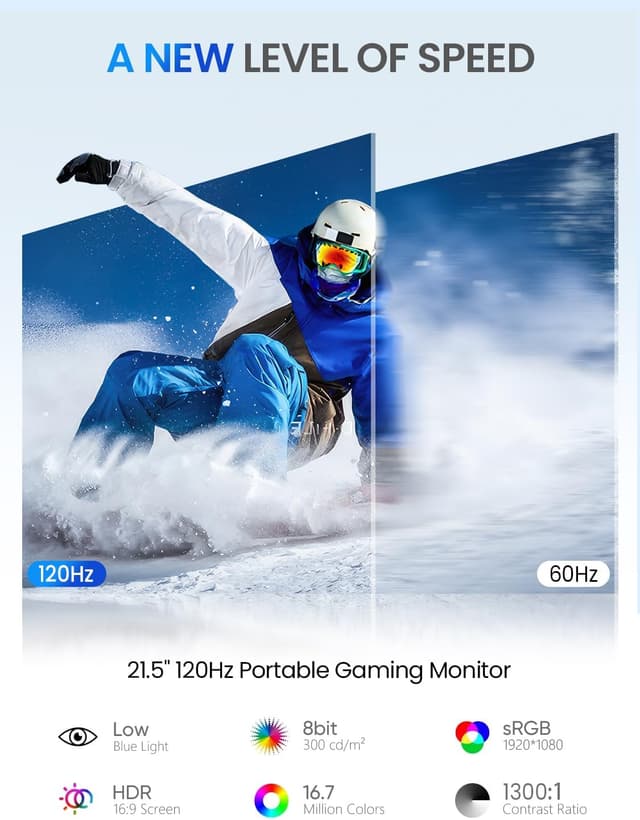 Detalle 2 de UPERFECT 21.5” touchscreen 120Hz monitor