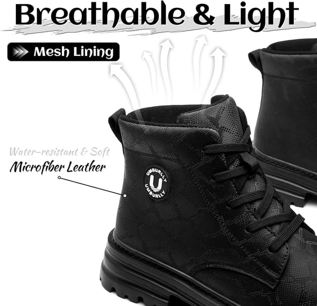 Detalle de Chaussures de sécurité femmes NBOFIEHY imperméables, antidérapantes avec embout en acier et semelle anti-perforation en Kevlar