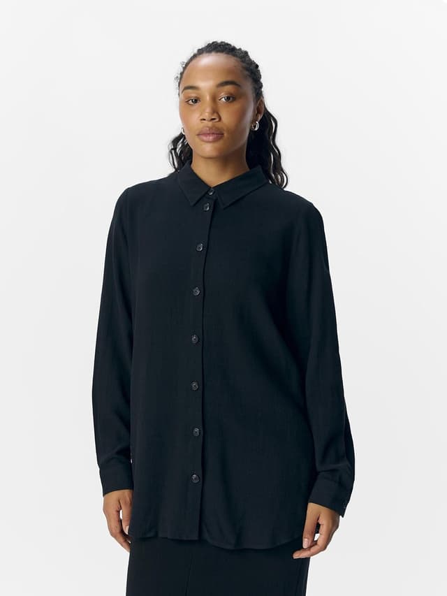 Detalle 2 de Object Hemd Leinenmix