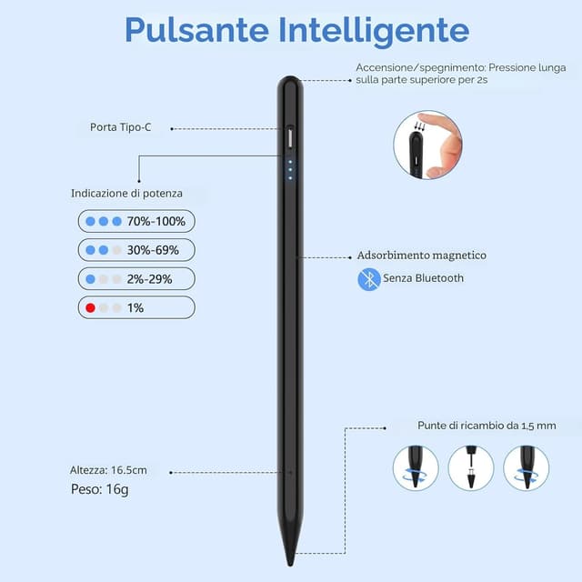 Thumbnail 4 de Penna per Tablet Universale sensibile all'inclinazione 1,2 mm