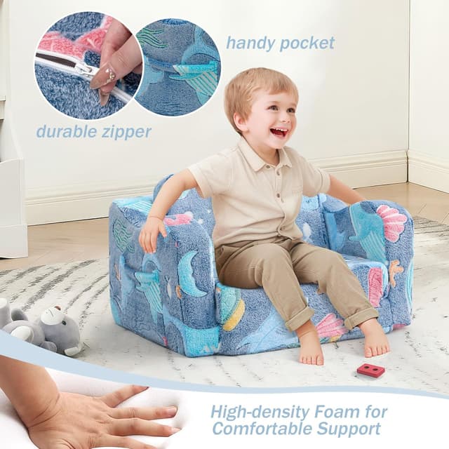 Detalle de MeMoreCool Kids Fold Out Sofa Bed