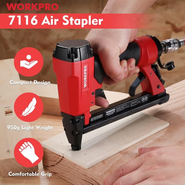 Thumbnail 5 de WORKPRO Grapadora neumática 6-16 mm