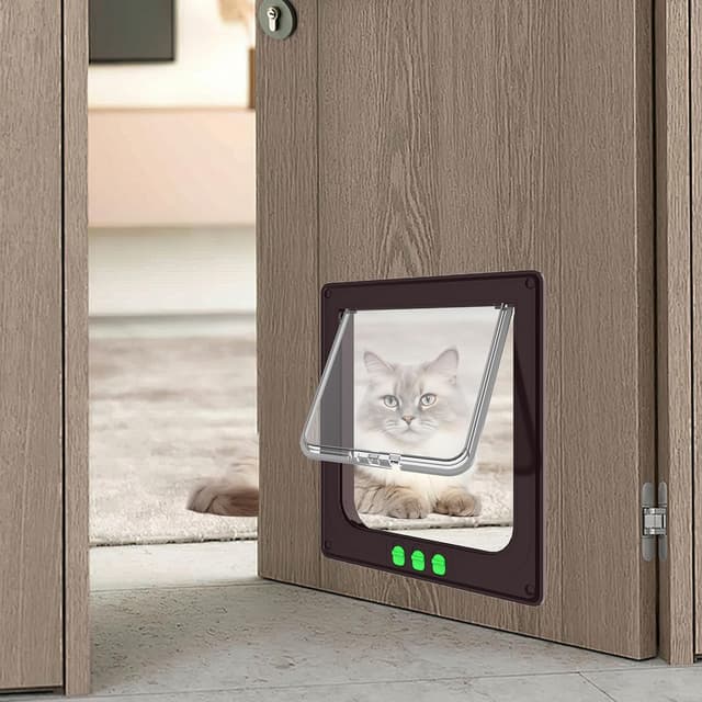 Detalle 1 de Katzenklappe Moaobooh Katzentür wetterfest