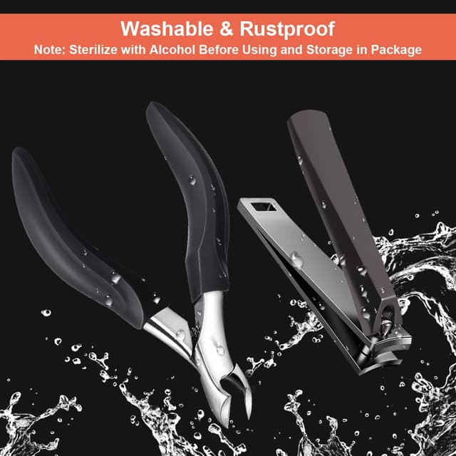 Detalle de Orelex Nagelschere für dicke, eingewachsene Nägel – mit Nagelzange und Nagelfeile