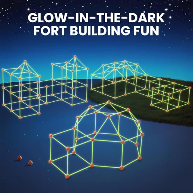 Detalle 2 de Tiny Land Glow Fort Kit 130 Pieces 🧩