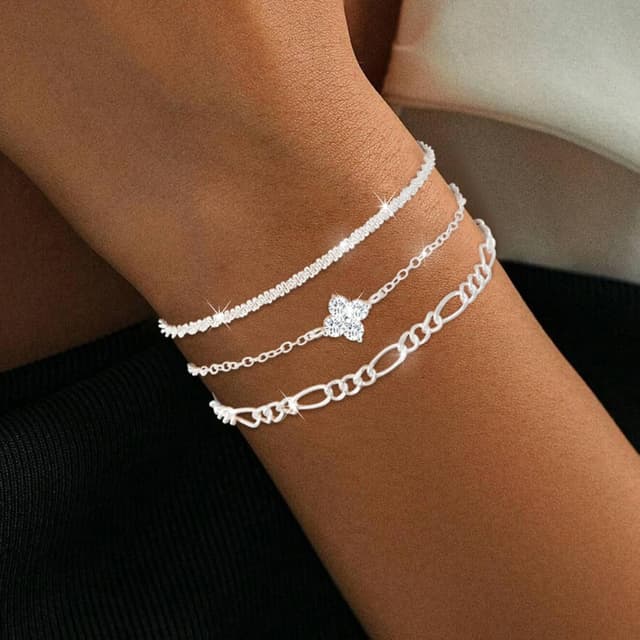 Detalle de Diorra Silberschmuck Armband Set 3er