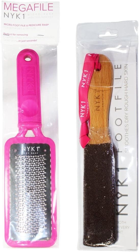 Detalle de NYK1 Pink MegaFile Foot File & Smoothie pedicure rasp bundle