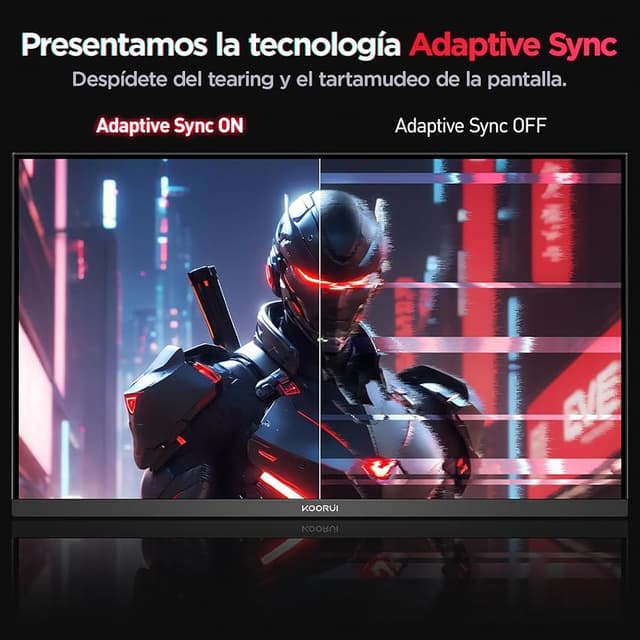 Detalle 2 de KOORUI G2421V Monitor gaming QHD 24" 180Hz