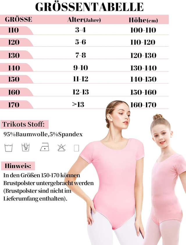 Thumbnail 4 de Kefiyis Body Danza Classica Cotone Taglia 110-170