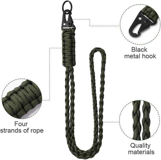 Detalle de Vicloon Cordones Largos para el Cuello Paracord