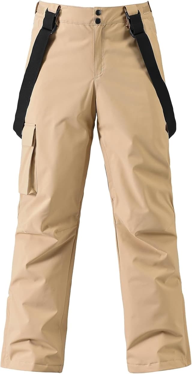 Detalle 2 de YEEFINE Men's Ski Snow Pants Insulated Waterproof