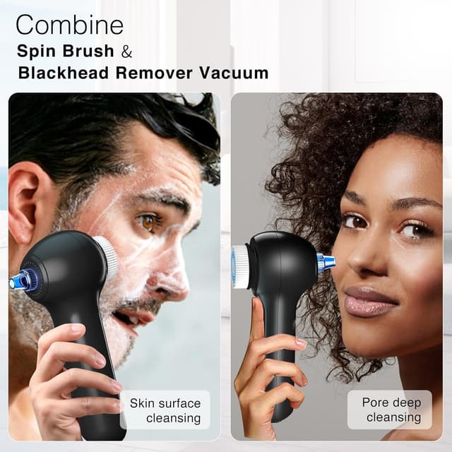 Detalle de UMICKOO Electric Facial Cleansing Brush with LCD Screen (3-in-1, Rechargeable, IPX7)