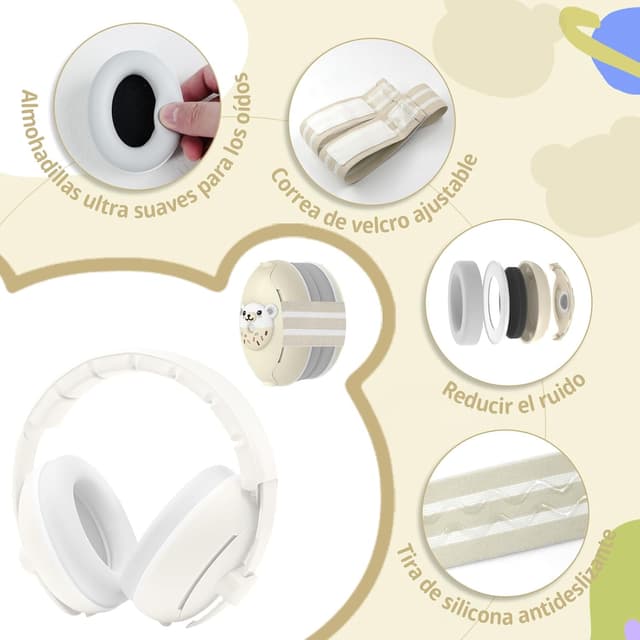 Thumbnail 4 de Robofun Cascos Bebe Antiruido 3 en 1
