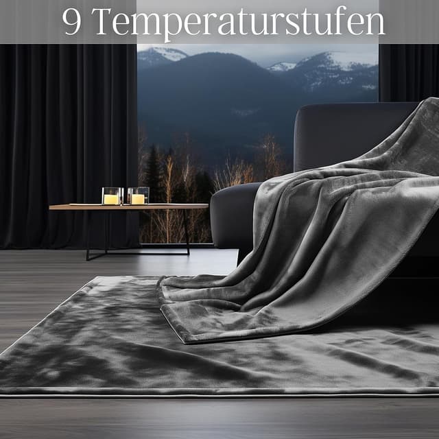 Detalle 2 de Steinborg Elektrische Kuscheldecke 180x130 cm