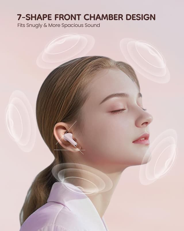 Thumbnail 5 de KOOGMOON Cuffie Bluetooth 5.3 Rosa