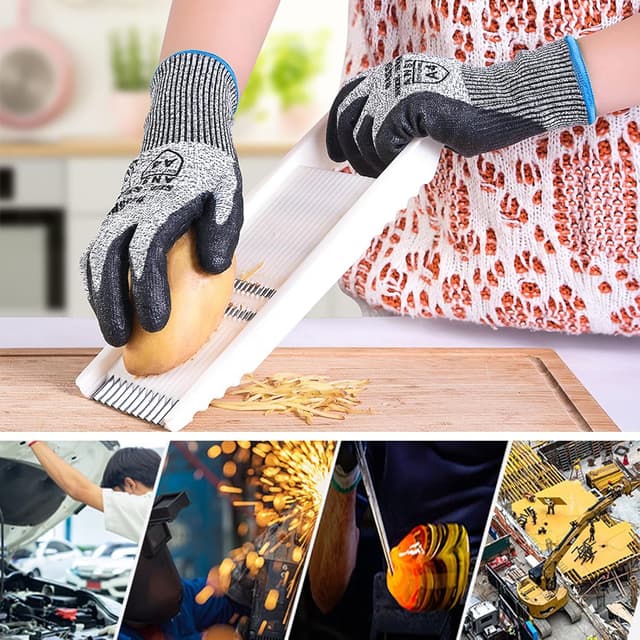 Detalle de Donfri Cut Resistant Gloves Level 5, Size S,3