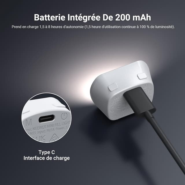 Thumbnail 5 de Lampe auxiliaire NEEWER Basics 1,3W ⚡