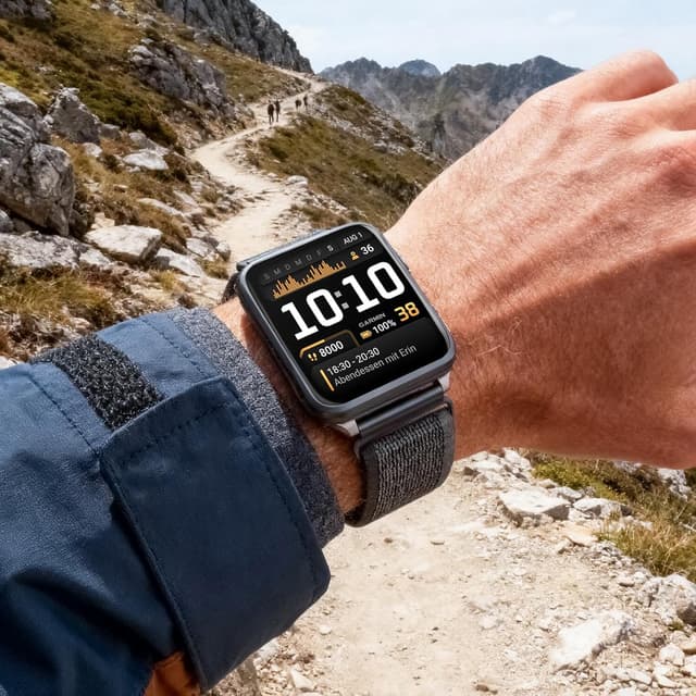 Thumbnail 6 de NewJourney 24mm Nylon Armband (Trail Loop) mit Quick-Release für Garmin Venu X1 & COROS Nomad