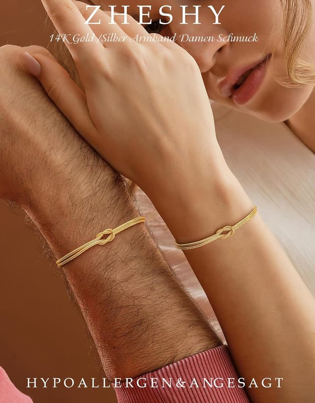 Detalle 2 de ZHESHY Armband Set 16 cm + 5 cm Verlängerung