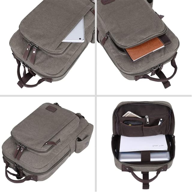 Thumbnail 6 de S-ZONE D04v863 zaino unisex taglia unica con tracolla regolabile e tasche multiple