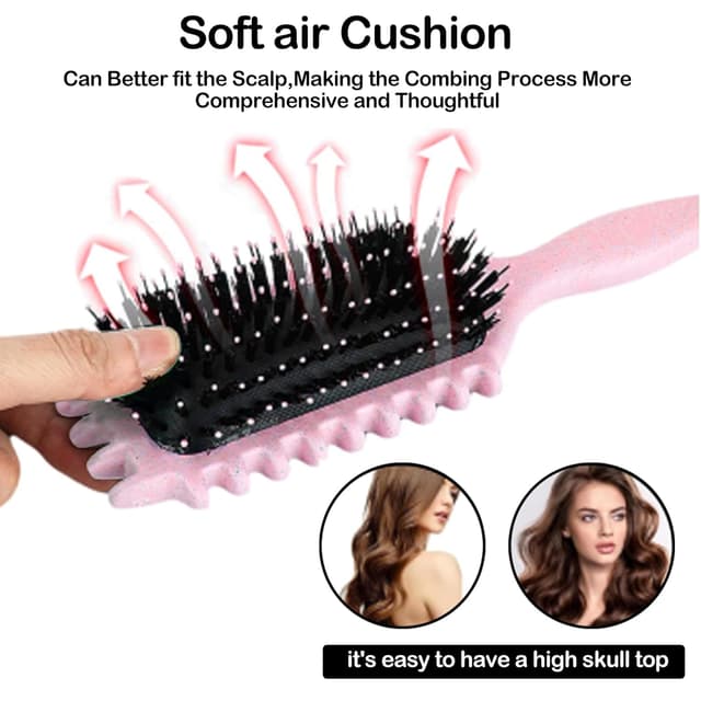 Detalle 1 de Lockenbürste Rosa definieren Locken