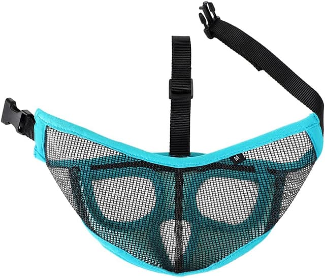 Detalle 2 de HKSICHENGKEJIUK Short Snout Dog Muzzle Adjustable Mesh Breathable for Bulldogs, Pugs & More