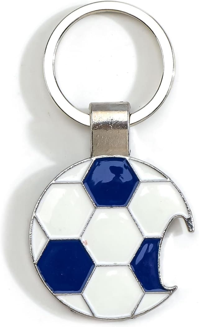 Detalle de Bottle Opener Keyring Football Corkscrew Keychain