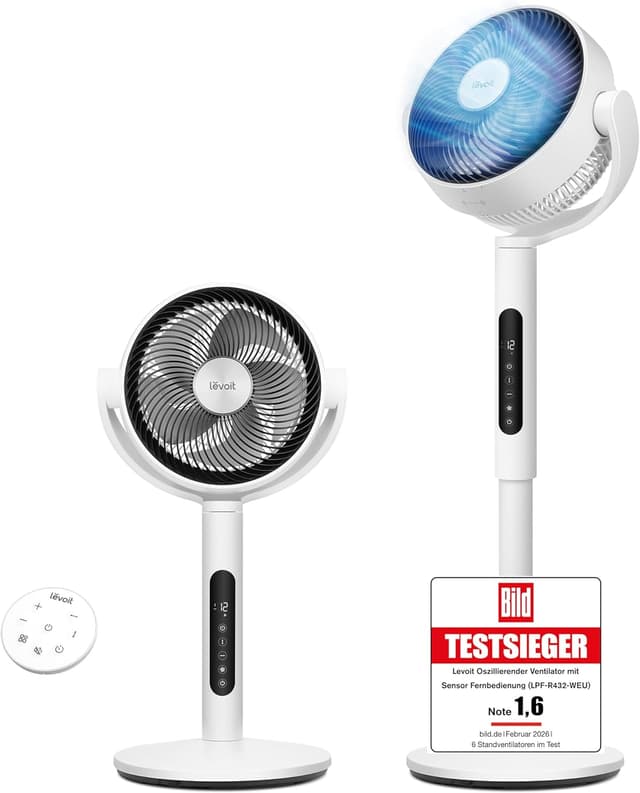 Detalle de LEVOIT DC Standventilator 2465m³/h 🌀