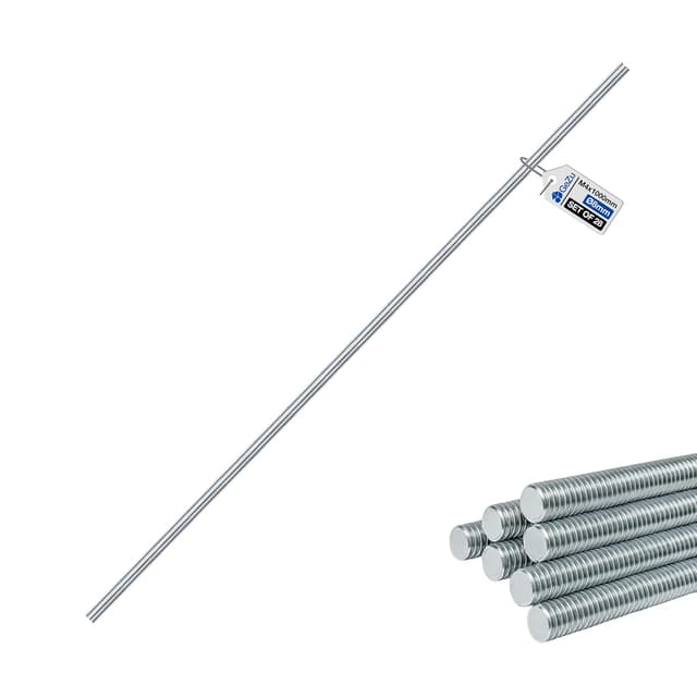 Detalle de GeZu Impex tige filetée M4 en acier inoxydable A4 (316) – 1000 mm, pas 0,5 mm (lot de 28)