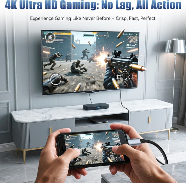 Detalle 2 de AEAOA Câble USB C vers HDMI 4K 60 Hz 2 m