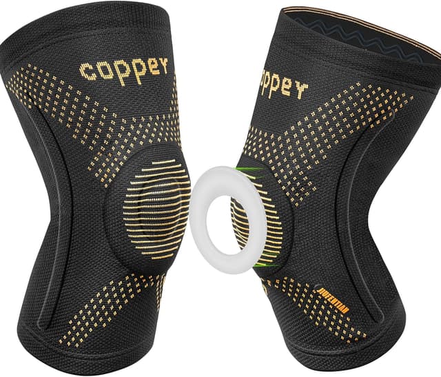 Thumbnail 6 de Copper Knee Braces 2-Pack Compression Knee Sleeve Large 🩺