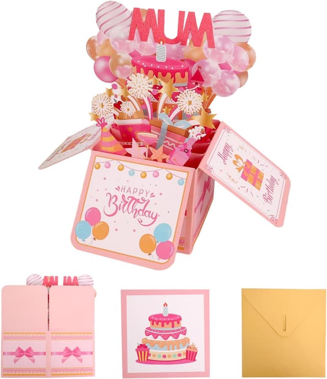 Detalle de Kaempe Mum Pop Up birthday card 3D