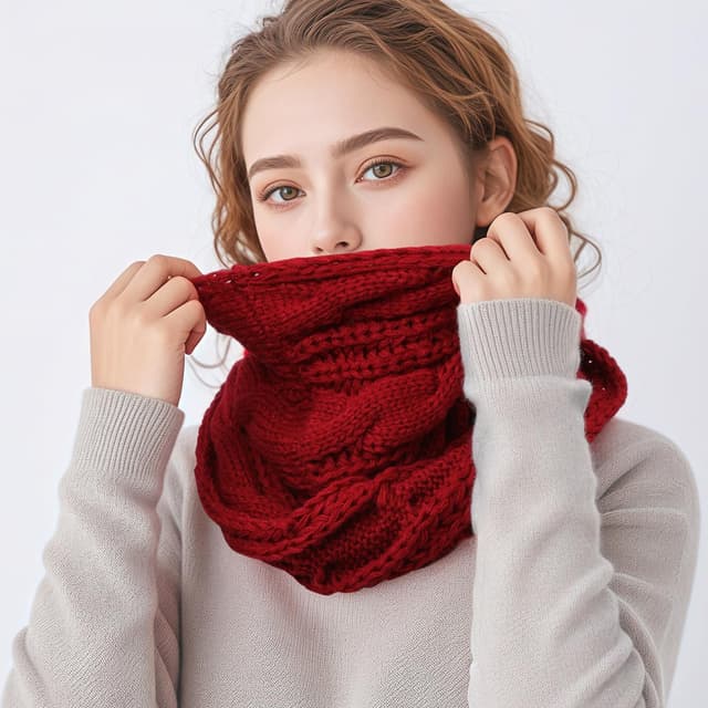 Thumbnail 3 de Infinity Knit Winter Scarf for Women 🧣