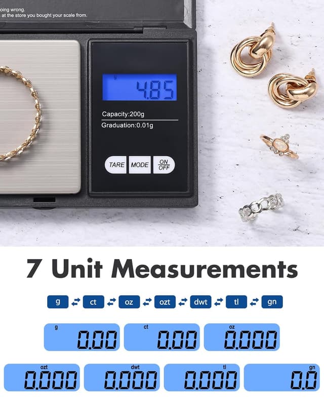 Detalle de Zacro digital kitchen scale 200g 0.01g