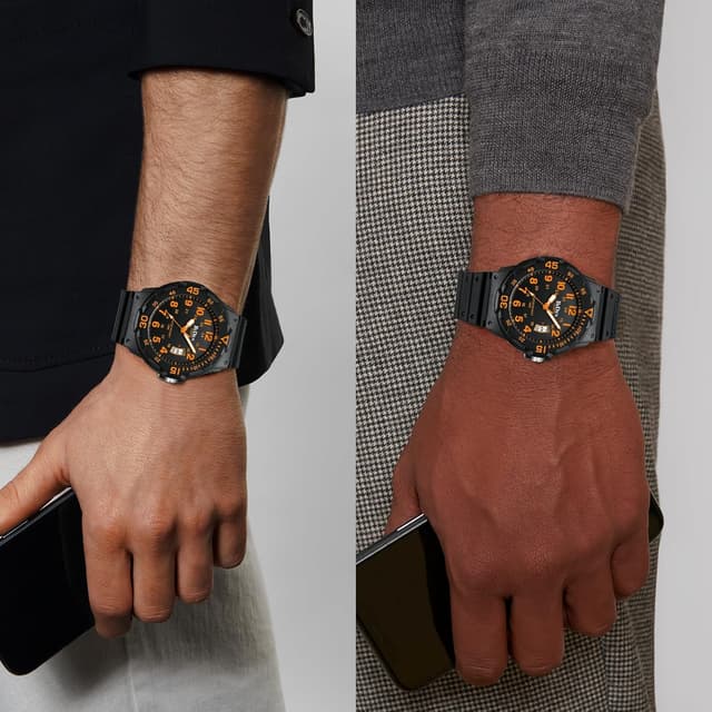 Detalle 2 de HANPOSH Herren Uhr Analog Quarz 42 mm