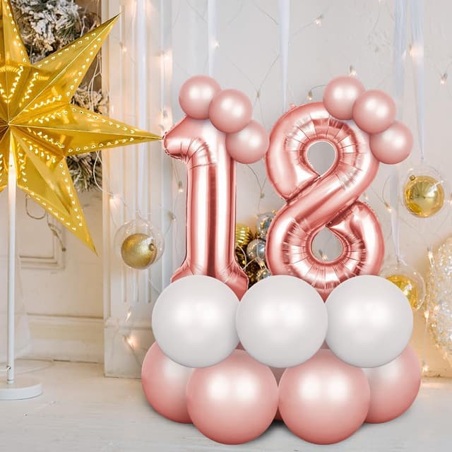 Thumbnail 1 de OFFCUP Globo Número 9 101 cm oro rosa
