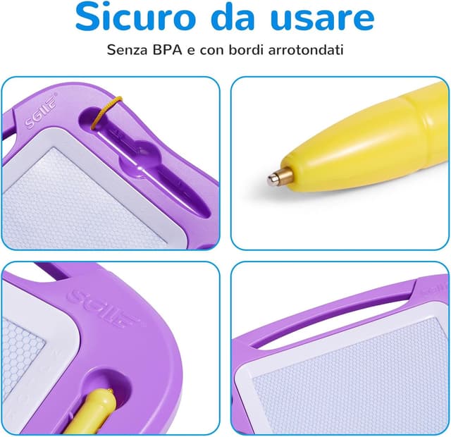 Detalle 2 de SGILE lavagna magnetica per bambini 25 x 18 cm