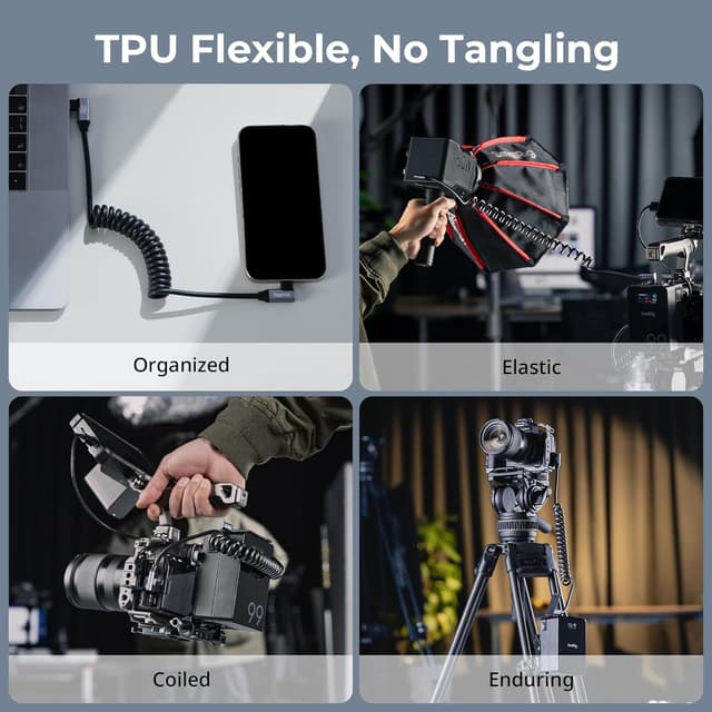 Thumbnail 4 de SMALLRIG 4793 Spiraldatenkabel 100 W đ