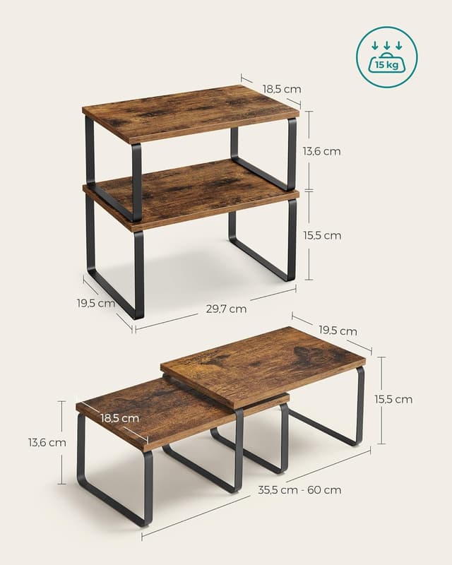 Thumbnail 4 de SONGMICS Spice Rack Set 2