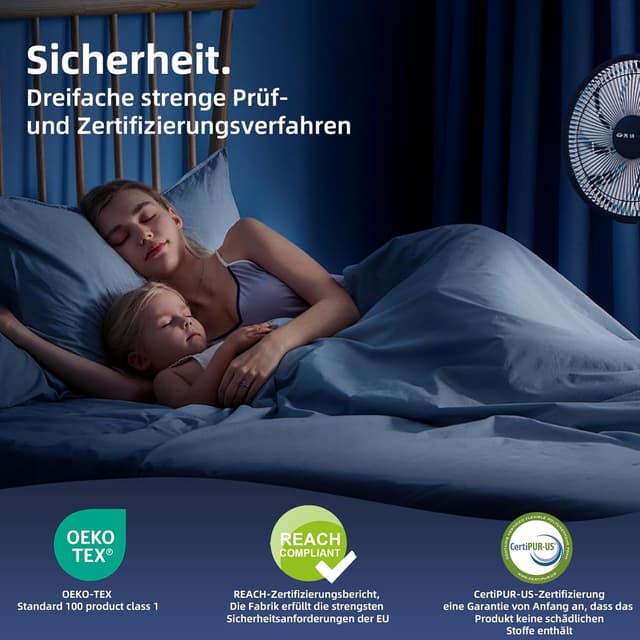 Detalle de MENDALE Topper 140x200 Gel Matratzentopper