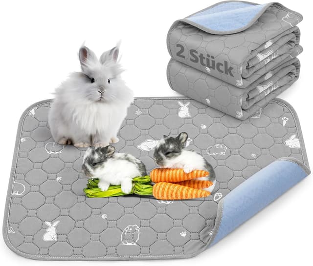 Detalle de Wiederverwendbare Pipi-Pads für Meerschweinchen & Kleintiere – waschbare, auslaufsichere Unterlagen (verschiedene Größen)