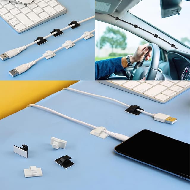 Thumbnail 6 de SZFUDIGO selbstklebende Kabelhalter 50er Pack đ