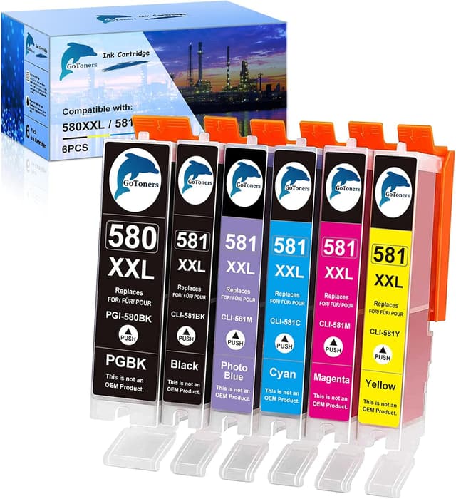 Detalle de GoToners XXL Druckerpatronen 6er Pack 🖨