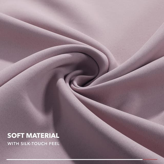 Thumbnail 6 de Deconovo Verdunklungsgardine mit Ösen „Blickdicht“ – Hellpink, 214×254 cm (1 Stück)