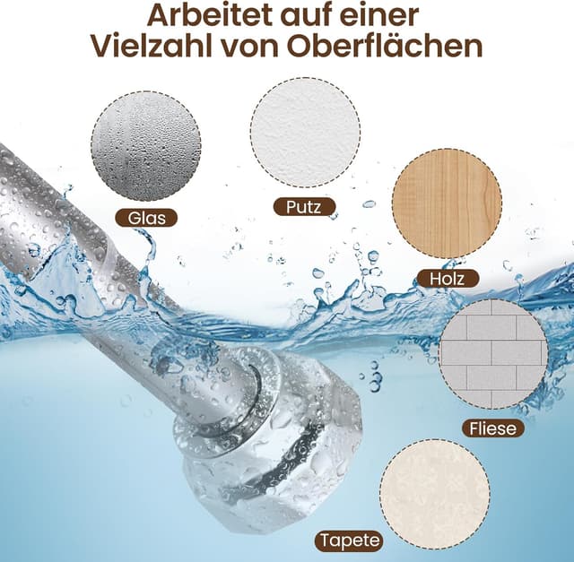 Detalle 2 de Duschvorhangstange ohne Bohren 25 mm 73-195 cm