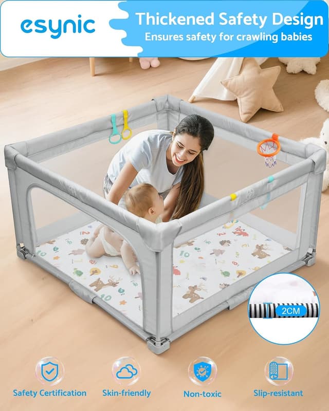 Detalle de eSynic Foldable Play Mat 2.6 cm thick