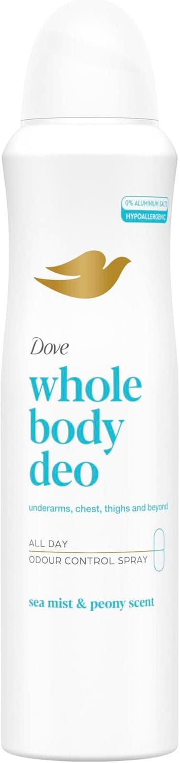 Detalle de Dove Whole Body Deo spray per tutto il corpo ipoallergenico 150 ml