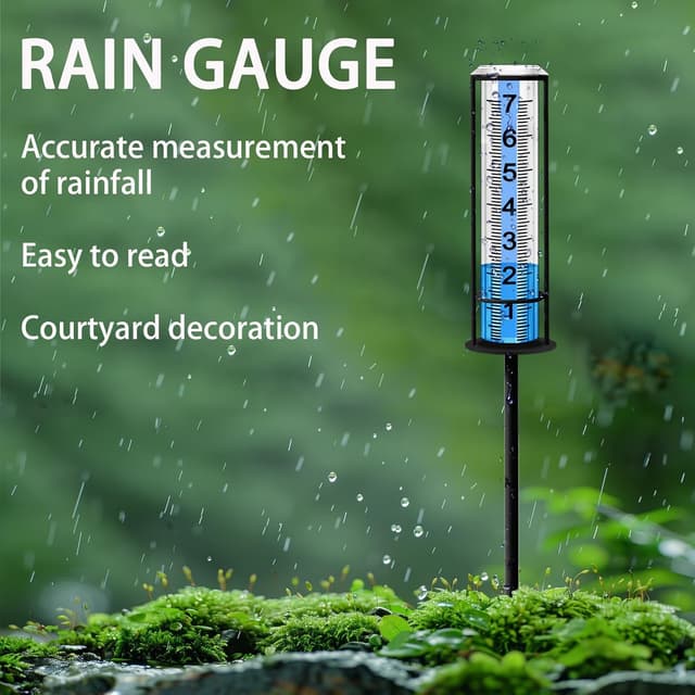 Thumbnail 5 de Rain Gauge Outdoor, 10-in. accurate rainfall meter 📏