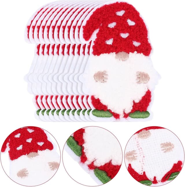 Thumbnail 3 de MILISTEN Weihnachtsmann Aufnäher 12er-Pack 🎨